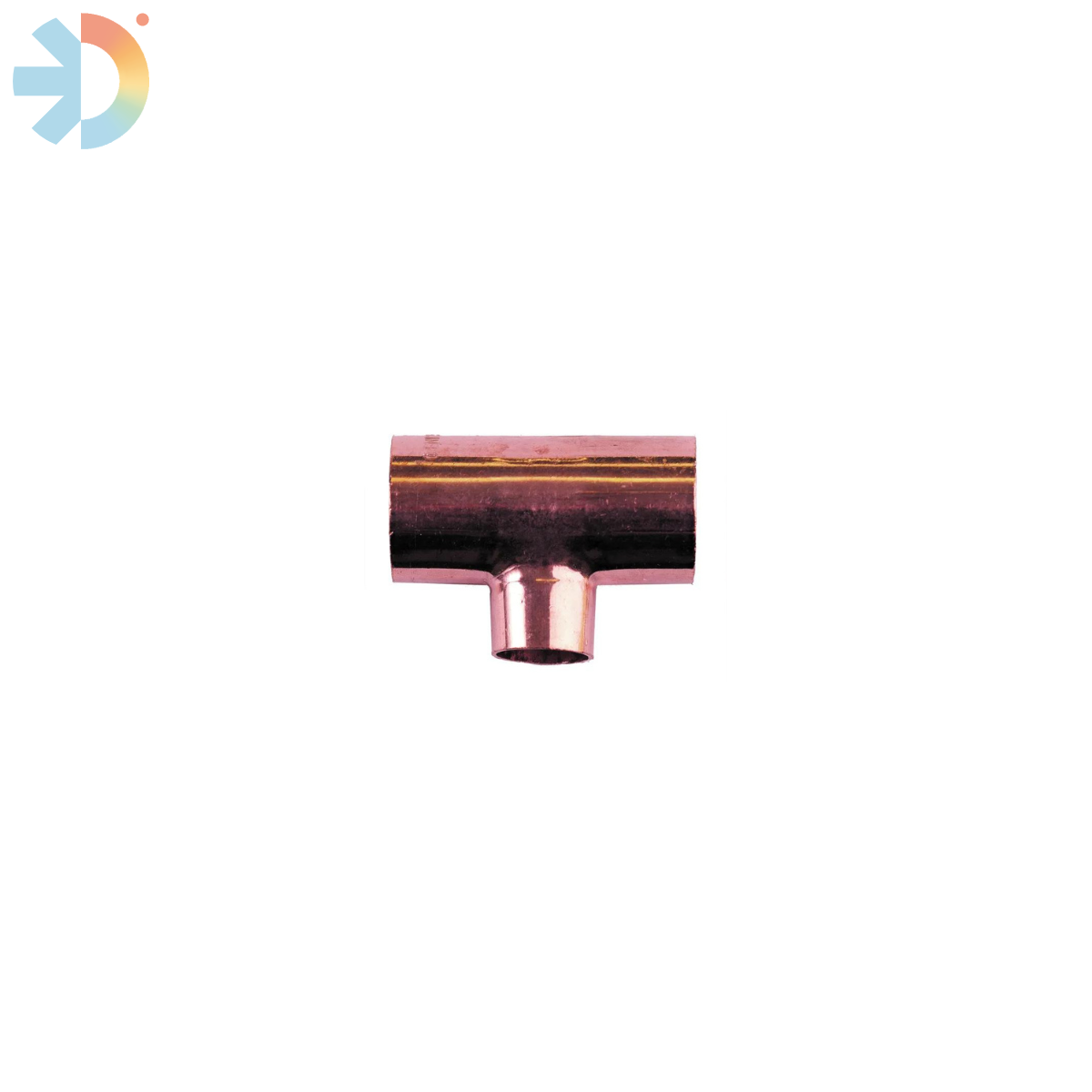 COPPER REDUCING TEE 5/8 X 1/2 X 5/8