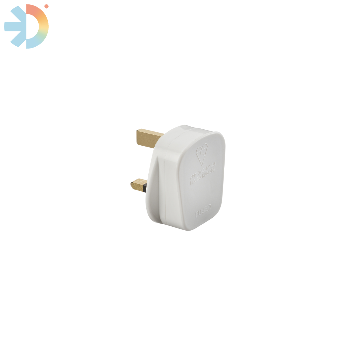 13A PLUG TOP WHITE